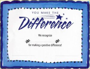 Free Printable Recognition Certificate Template