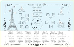 Free Printable Wedding Reception Seating Chart