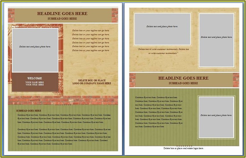Free Real Estate Flyer Templates Microsoft Word