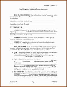 Free Rental Lease Agreement Forms Texas