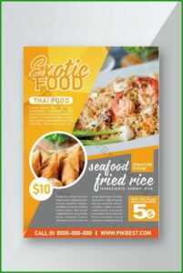 Free Restaurant Flyer Template Psd