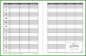 Free Scheduling Calendar Template 2018