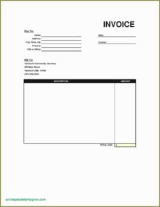 Free Simple Invoice Template Word