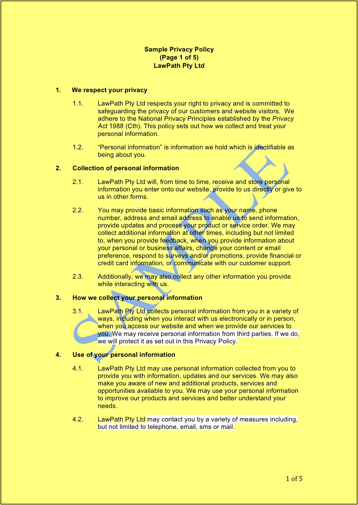 Free Sublease Agreement Template Word Australia