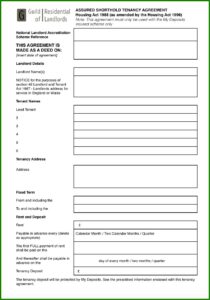 Free Tenancy Agreement Template Download