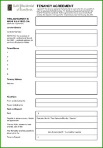 Free Tenancy Agreement Template Download Uk