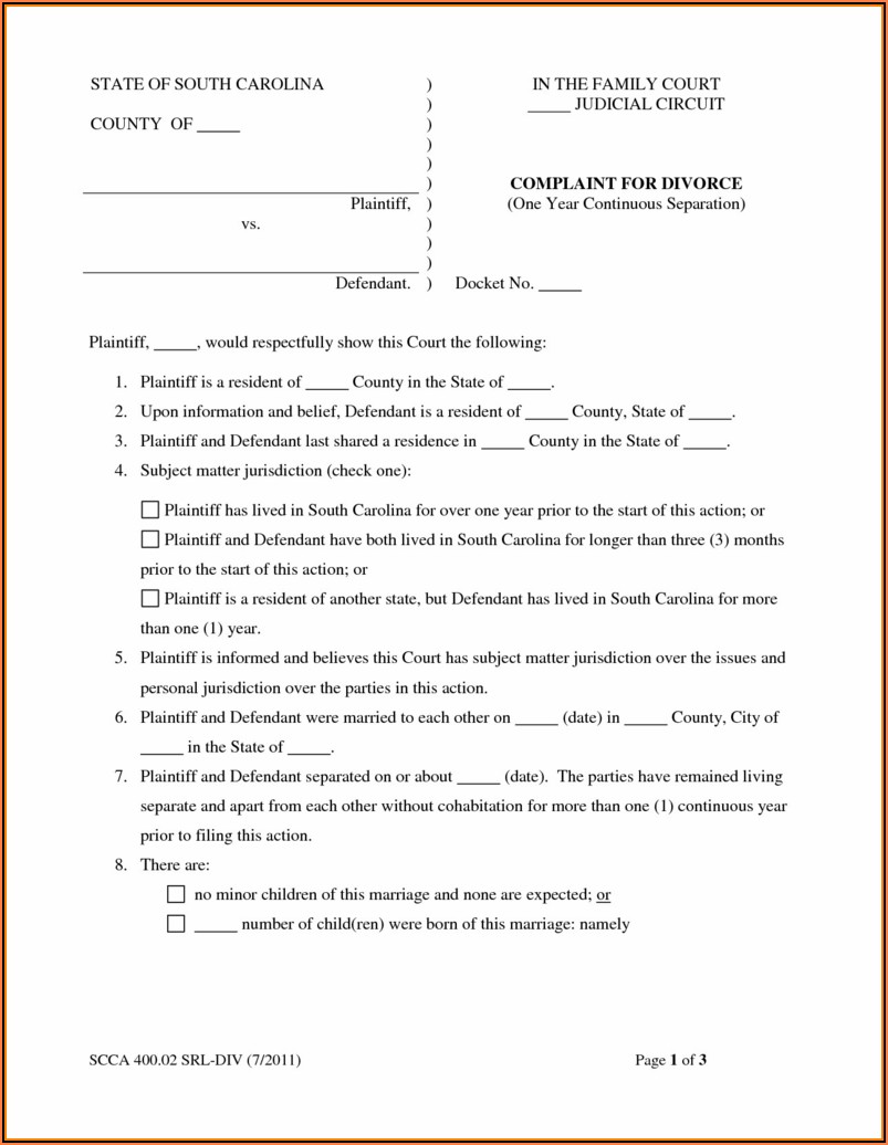 Free Texas Uncontested Divorce Forms Pdf