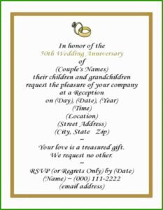 Free Wedding Anniversary Program Templates