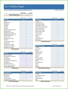 Free Wedding Checklist Template Pdf