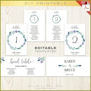 Free Wedding Reception Seating Chart Template