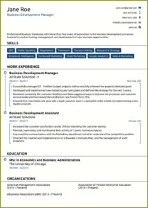 Functional Resume Template Word Free Download