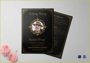 Funeral Bulletin Template