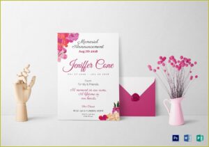 Funeral Invitation Card Template Free