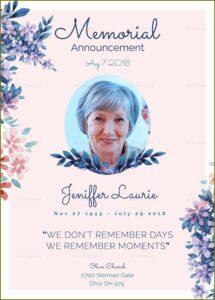 Funeral Invitation Template Free