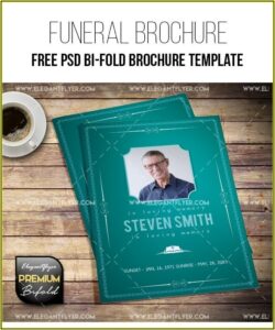 Funeral Program Template Free Psd