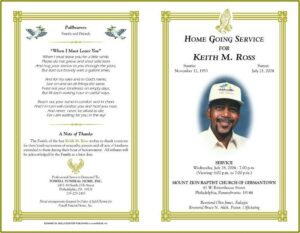 Funeral Program Template Pdf
