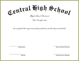 Ged Certificate Template Download