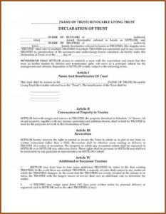 Georgia Revocable Living Trust Forms