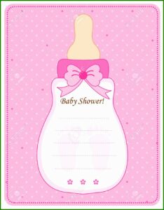 Girl Baby Shower Invitations Templates Editable