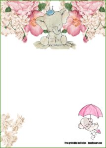 Girl Baby Shower Invitations Templates Free