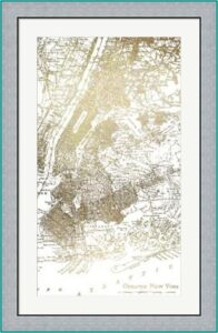 Gold Foil City Maps