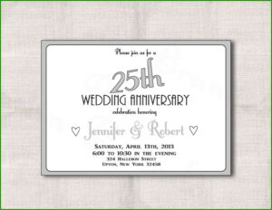 Golden Wedding Anniversary Invitation Templates