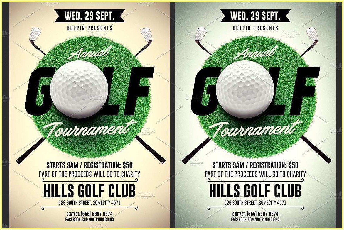 Golf Tournament Flyer Template Download Free
