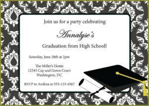 Grad Party Announcement Template