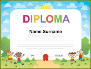 Graduation Certificate Template For Kindergarten