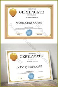 Graduation Certificate Template Word Free