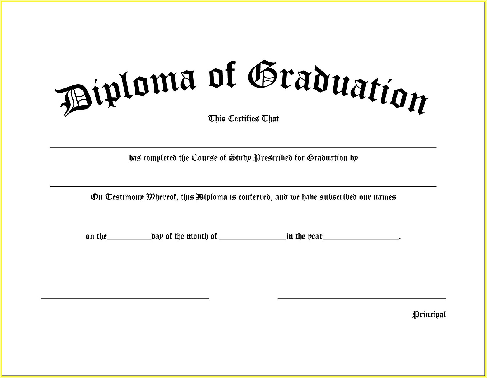 Graduation Certificate Templates