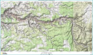 Grand Canyon Rim To Rim Topo Map