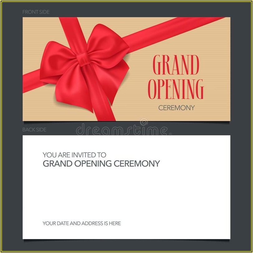 Grand Opening Invitation Template