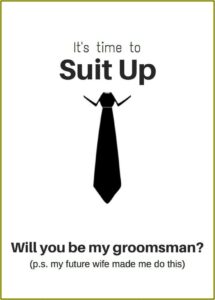 Groomsmen Proposal Template Free