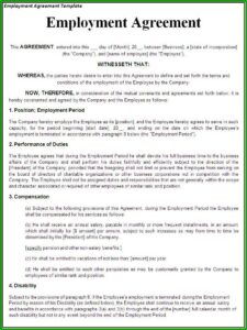 Hairdressers Employment Contract Template Free Download