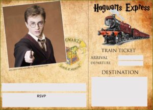 Harry Potter Birthday Party Invitation Template Free