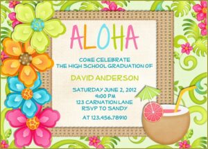 Hawaiian Birthday Invitations Templates Free
