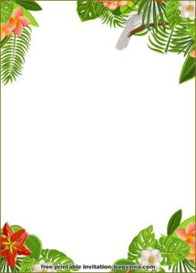 Hawaiian Party Invite Templates Free