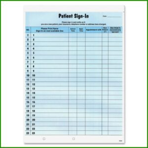 Hipaa Compliant Sign In Sheet Template