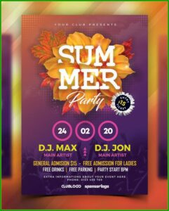 Holiday Party Flyer Template Free Download