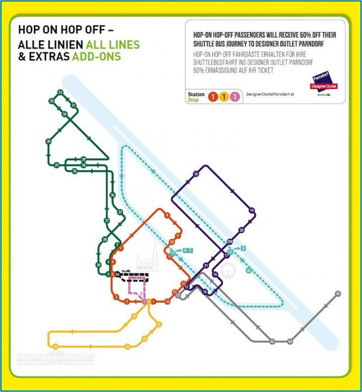 Hop On Hop Off Vienna Mappa