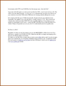 How Do You Fill Out A 2290 Form