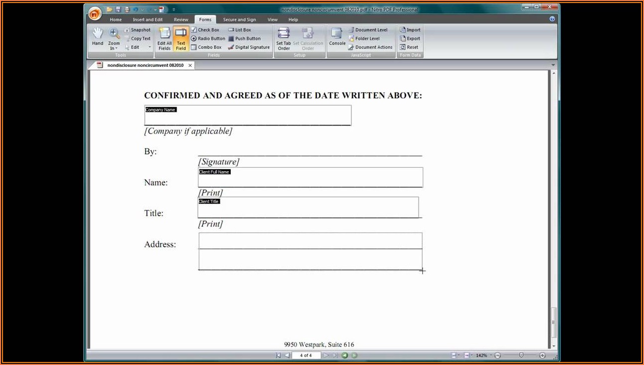 How To Create A Fillable Form In Nitro Pdf