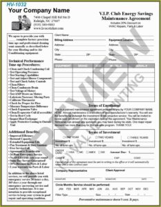 Hvac Preventive Maintenance Contract Template