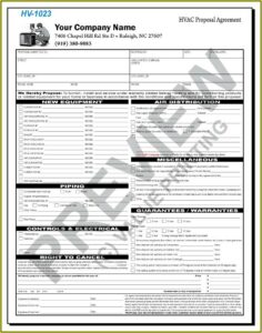 Hvac Proposal Template Pdf