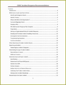 Incident Response Plan Template Sans