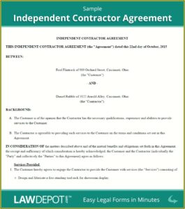 Independent Consultant Agreement Template