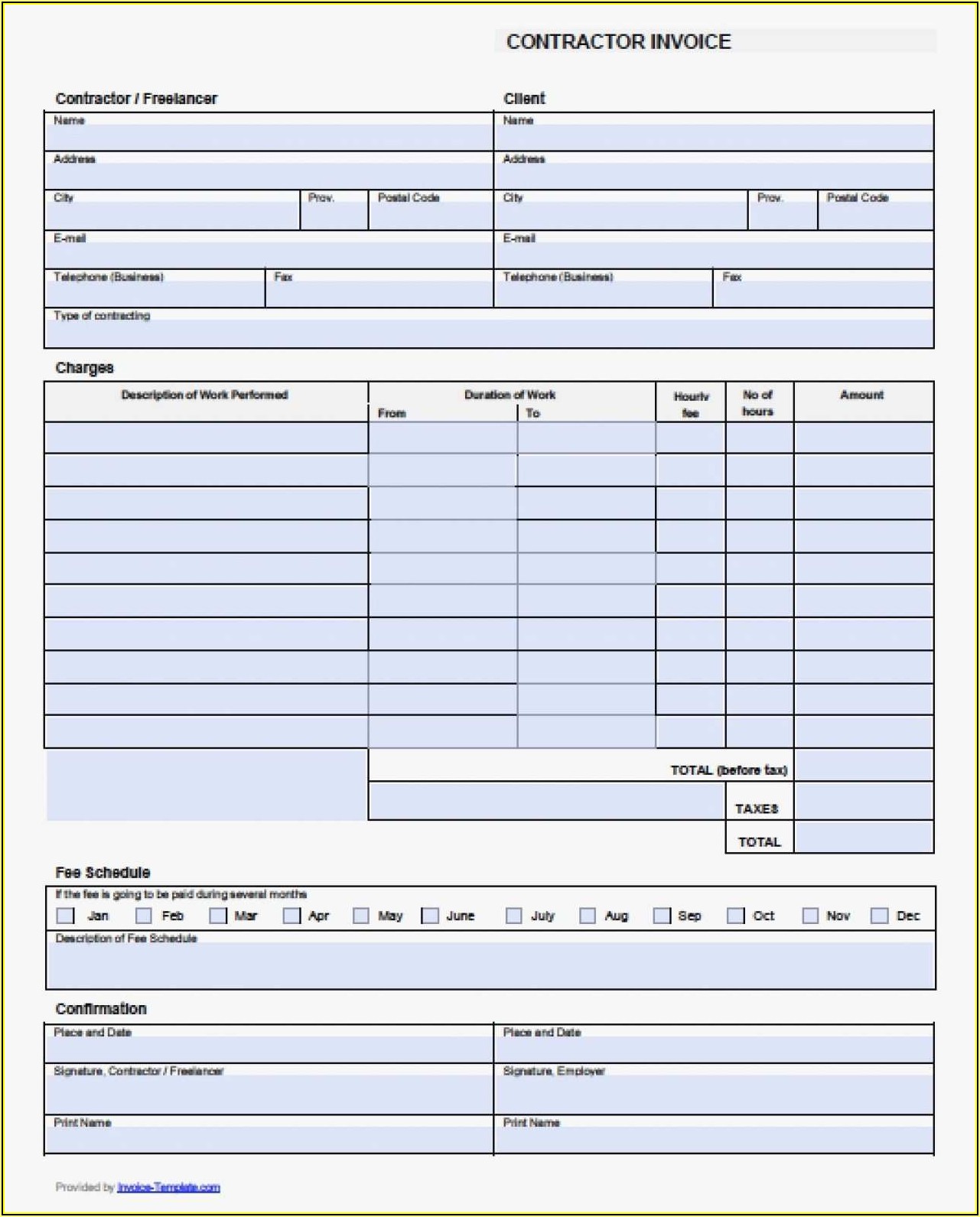 Independent Contractor Template Free