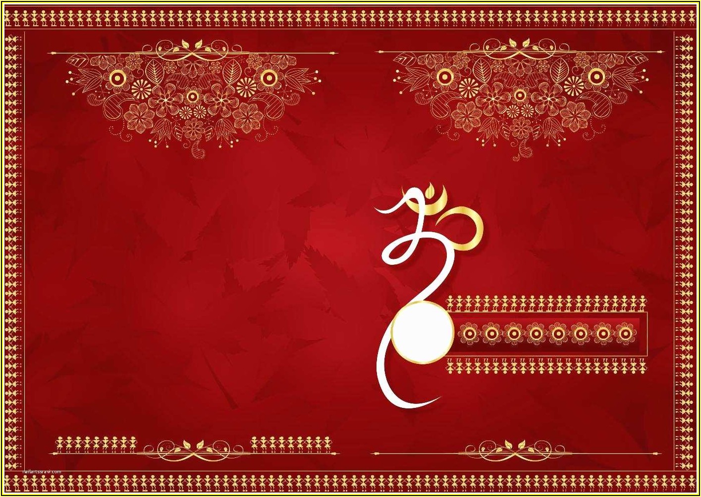 Indian Wedding Invitation Card Template Free Download