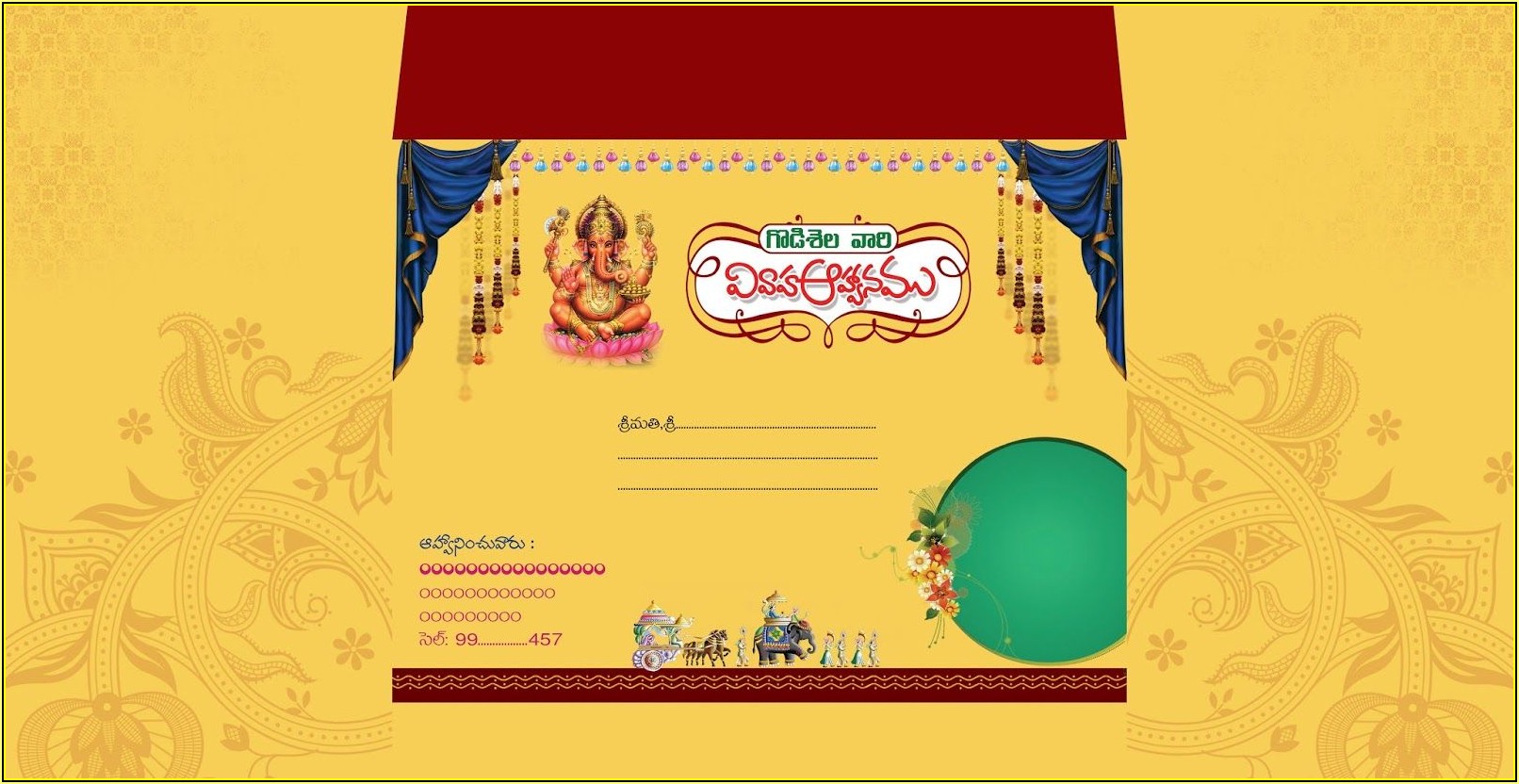 Indian Wedding Invitation Card Template Online